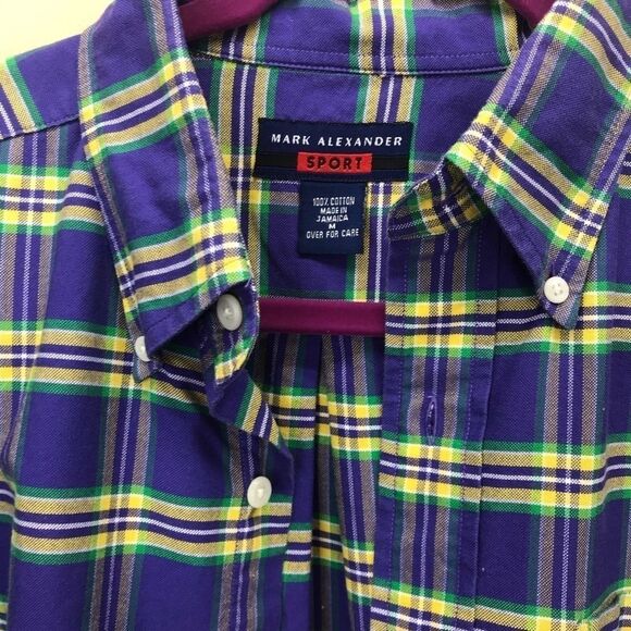 Mark Alexander Purple Plaid Shirt - Picture 8 of 9